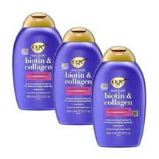 3x OGX Biotin & Collagen Hair Thickening Conditioner, 385ml 14.71 per litre