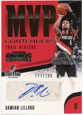 Damian Lillard 2018-19 Panini Contenders MVP Autograph 177/199
