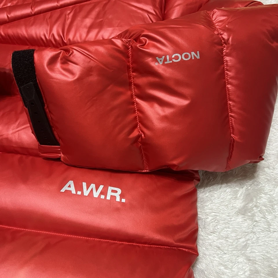 New Nike x NOCTA Sunset Red Down Puffer Jacket Drake DO2783-657 Men’s Size Large - Image 3 of 4