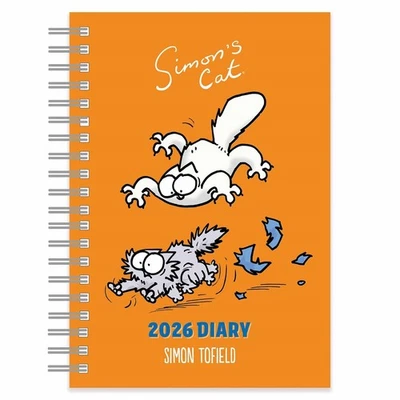 PORTICO DESIGNS LTD Simon's Cat A5 Diary 2026 - Humour - Week To View