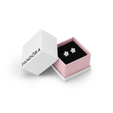 Pandora Moments Women's Sterling Silver Sparkling Star Stud Earrings, With Gift