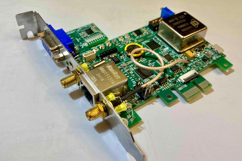NTP/PTP pcie timing card with OCXO GPSDO for Raspberry Pi 5 and PC