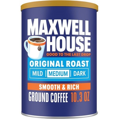 Maxwell House Original Roast Ground Coffee, 10.3 oz Canister