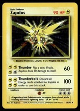 Zapdos 16/102 Holo Rare Base Set Unlimited Pokemon LP on eBay