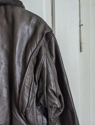 Vintage Avirex Type G-1 Brown Leather Jacket Made in Korea | eBay