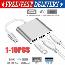 USB-C Type C HDMI Adapter Cable Converter Hub for Macbook Android Phone HDTV LOT