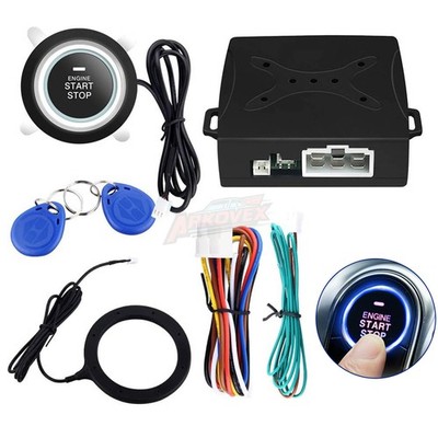 12V RFID Engine Start Car Ignition Switch Push Button Keyless Entry Starter Kit