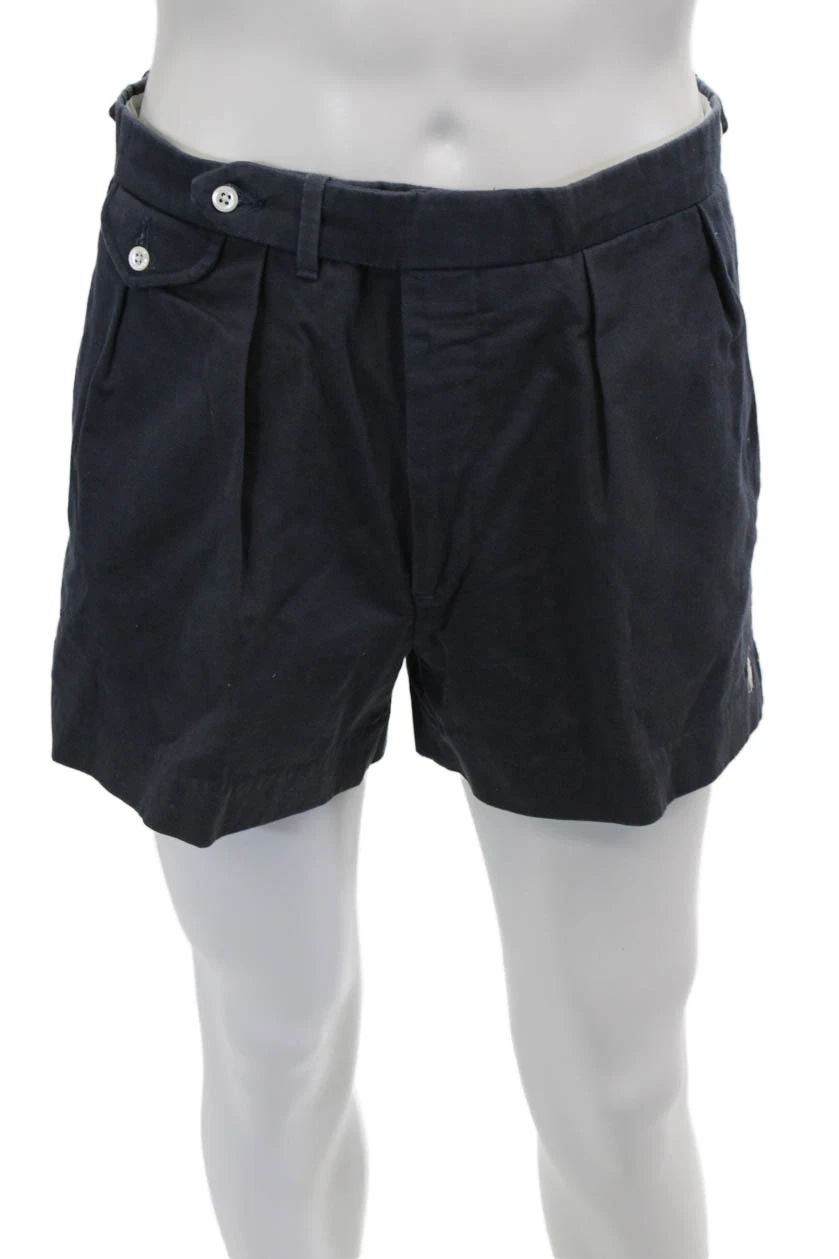 Polo Ralph Lauren Mens Chino Shorts Dark Blue Cotton Size 33