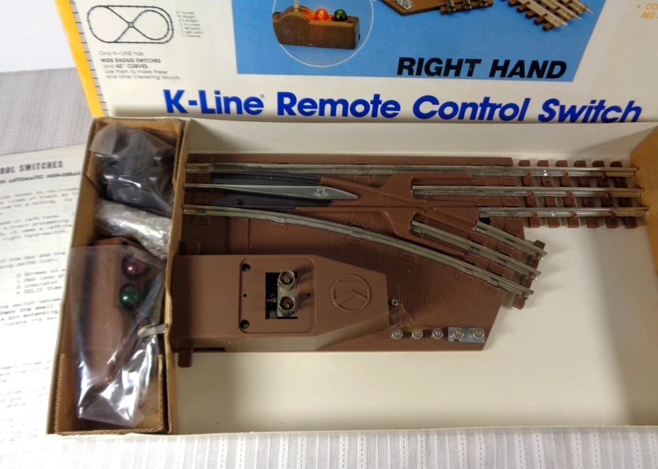 K-Line 0-27 Gauge 42" Inch Radius Right Hand Remote Control Switch Track  K-276 - Image 3 of 4