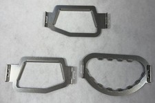 Set of 3 Metal Embroidery Machine Hoops Rectangular and Oval