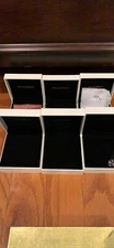 Genuine PANDORA Jewelry White & Black Velvet Empty Charm/Ring Gift Box or Bags