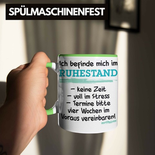 Trendation - Ruhestand Tasse Geschenk Rentner Geschenkidee Rentnerin Spruch Mann - Bild 37 von 49
