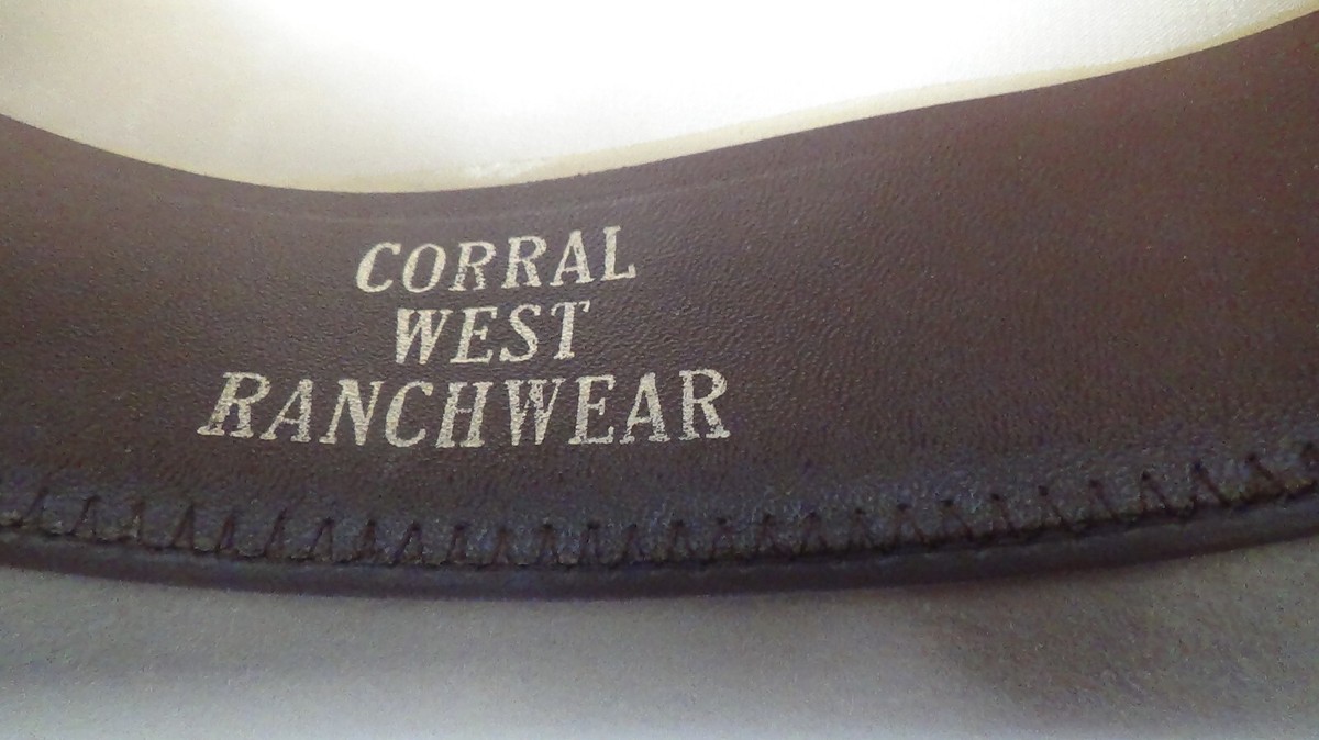 Vintage Corral West Ranch Wear Cowboy Hat Size 6-7/8