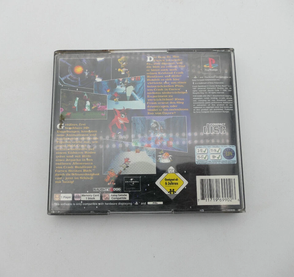 Crash Bandikoot 2 - Black Label Playstation 1 / PS1 / Guter Zustand m. Anleitung - Bild 4 von 4