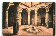 S03-1345, FIRENZE, PALAZZO VECCHIO, IL CORTILE, * 100-YEAR-OLD POSTCARD