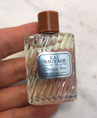 Vintage CHRISTIAN DIOR Eau Sauvage Eau De Toilette 0.34oz 10ml Mini Perfume