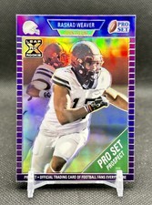 Rashad Weaver Rookie Card #74 Purple Holo 2021 Leaf Pro Set Football 2/50 Titans