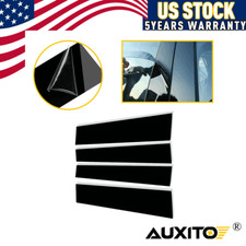 Fit Toyota Tundra Crew Max Cab 2007-2020 Black Pillar Posts Door Trim Covers Fit Toyota Tundra Crew Max Cab 2007-2020 Black Pillar Posts Door Trim Covers