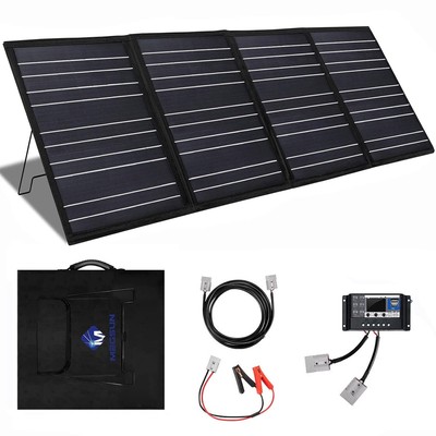 100W Faltbar Solarpanel Solarmodul Powerstation/Autobatterie/Wohnmobil/Camping