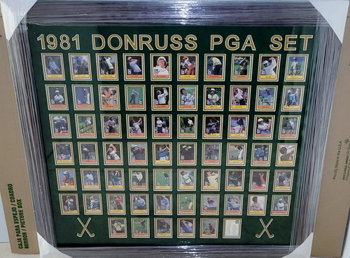 Framed 1981 Donruss Signed Complete Set JACK NICKLAUS RC TOM WATSON LEE TREVINO