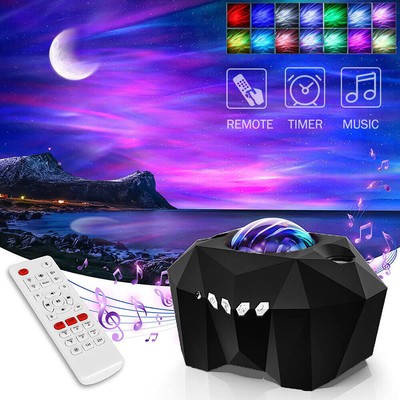 Sternenhimmel Projektor LED Nachtlicht Aurora Galaxy Starry Mond Lampe Bluetooth