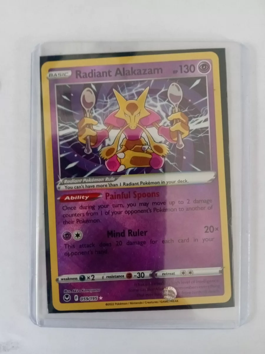 Radiant Alakazam Silver Tempest, Hobbies & Toys, Toys & Games on