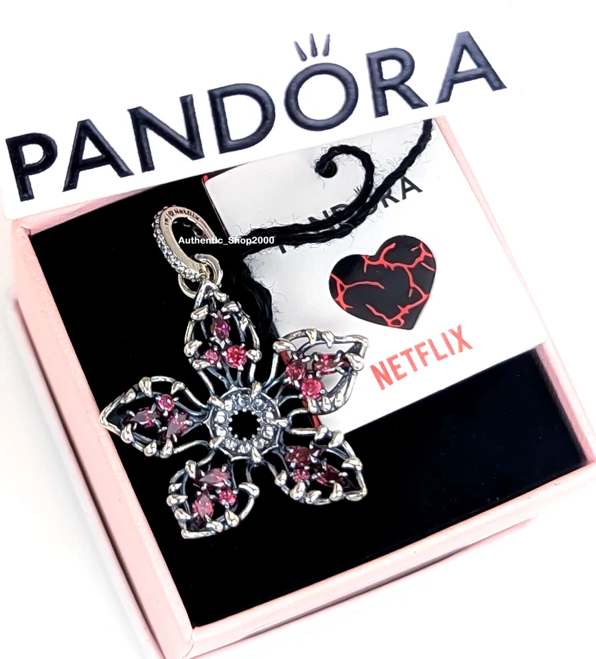 Neu 100 % echt Pandora 925 Stranger Things Demogorgon großer Charm 793567C01