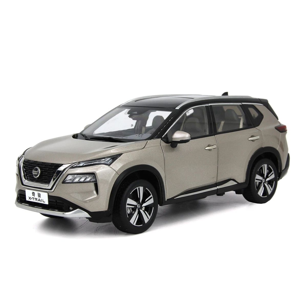 1 18 Paudi Diecast Model Nissan XTrail Rogue SUV2022 Gold Miniature Car Hobby