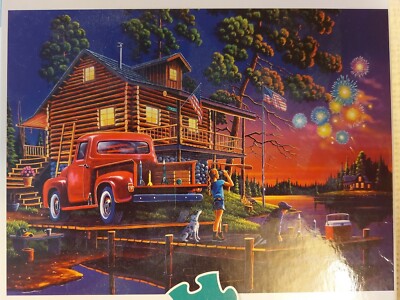 Buffalo Games Puzzle 'Classic Summer Night' – 1000 Teile, 67,9x50,2 Cm, Inkl. Poster, Von Geno Peoples