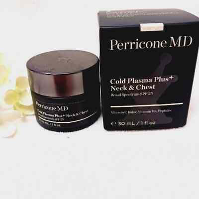 PERRICONE MD Cold Plasma+ Neck and Chest Broad Spectrum SPF 25. NEW 1oz.