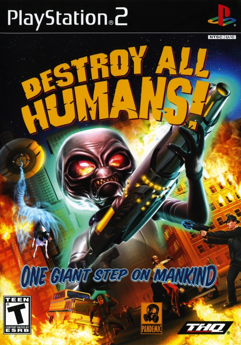 Destroy All Humans PS2 BOX ART Premium POSTER MADE IN USA - PS2436