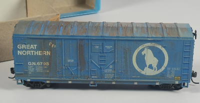 #ad Athearn Trains 40’ Slide Door Boxcar Great Northern Sky Blue Gn 6793 Box $9.00