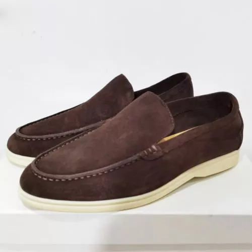 Mocasines informales de gamuza estilo británico para hombre ligeros sin cordones zapatos cómodos 38-48 - Imagen 26 de 46