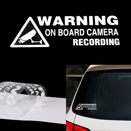 Warning On Board Camera Recording Car Vinyl Sticker Window,Truck Auto Decor Gift - Bild 10 von 12