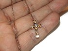 New Cable Chain Cross Pendant Diamond Accent 14k Yellow Gold Jewelry — photo 7