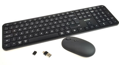 2,4 GHz kabellose Tastatur & Maus USB-C UK-Layout waschbar Silikon Gummikamm