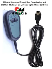 Pride Lift Chair or Okin Limoss Power Recliner 2 Button,5 pin Hand Control 180°