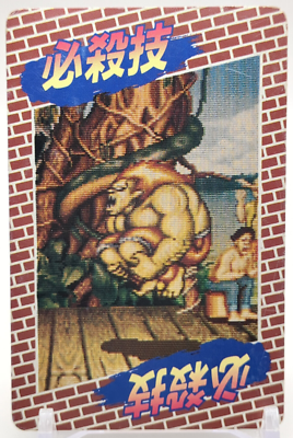 ストリートファイターII BLANKA トレーディングカード Blanka Street Fighter II Card Carddass 1991-1992 CAPCOM TCG Japan