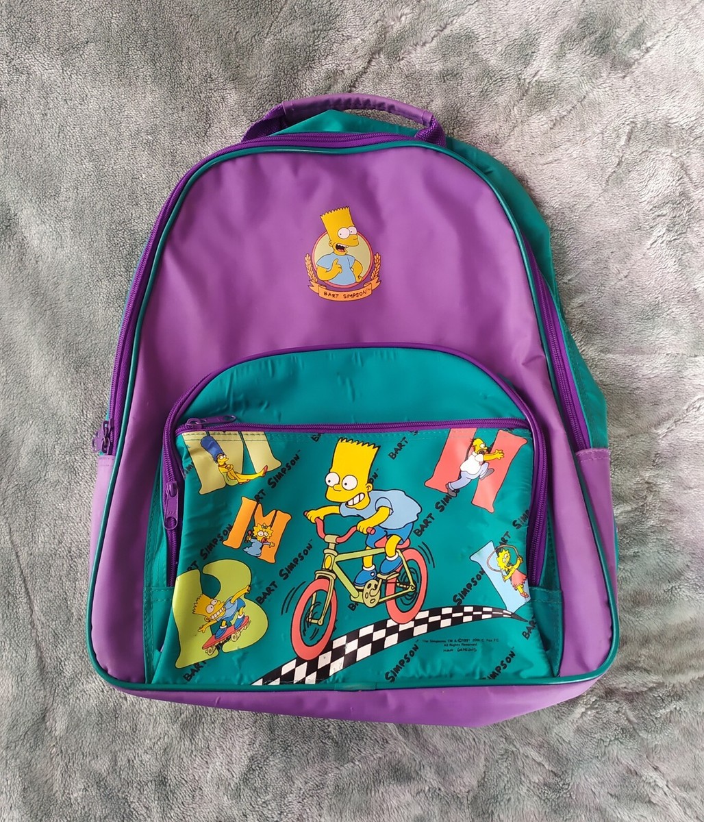 Sac à Dos Bart Simpson – 40 Cm – État Correct – Pour Fans Des Simpsons