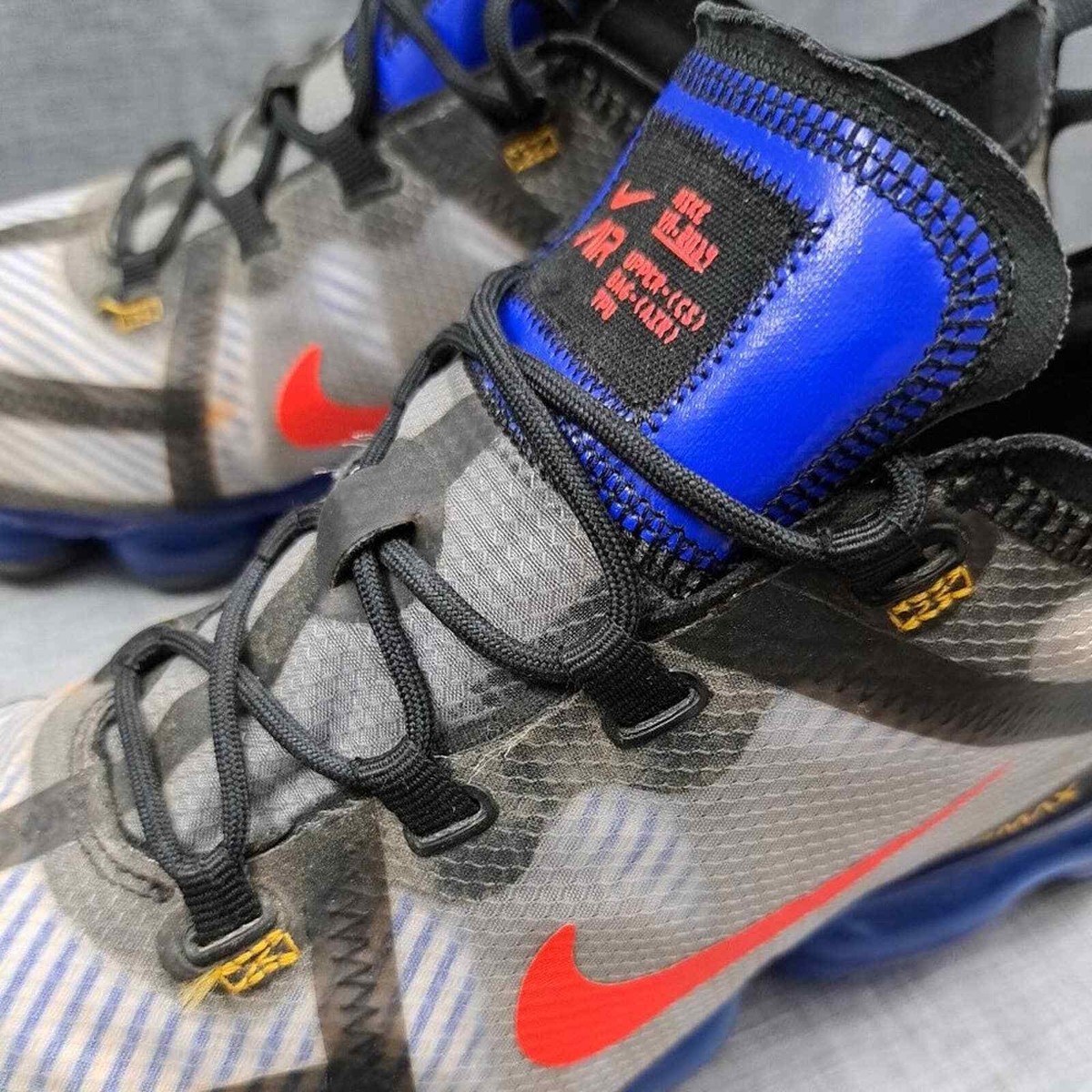シューズ(男性用) NIKE AIR VAPORMAX Nike Air VaporMax Men 2019 Black Hyper Blue Size 10 Year