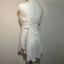 Vintage 1998 Victorias Secret Bows Sheer Ballet Core Slip Medium Angelic Lace