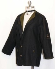 WOOL JACKET Austria Women SHORT SLEEVES Hunt Hunting Riding BLACK B45" 14 L
