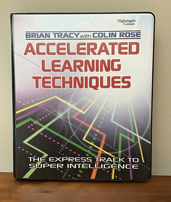 ACCELERATED LEARNING TECHNIQUES BY BRIAN TRACY COLIN ROSE 7 CASSETTES + WORKBOOK