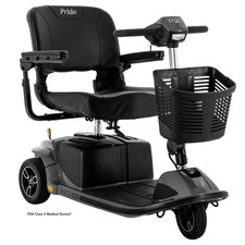 Pride Revo 2.0 3-Wheel Mobility Scooter Blue