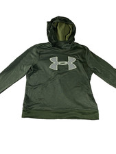 Under Armour UA Sweatshirt Mens Large Pullover Hood Cold Gear Loose Athleisure