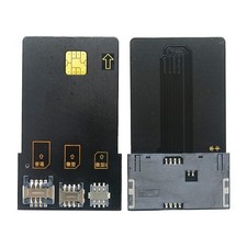 Gialer 4 in 1 smart Card sim Adapter for IC 4 1 adapter, Black