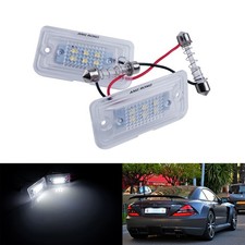 2x Canbus LED Kennzeichenbeleuchtung Licht F&uuml;r Mercedes C-Klasse W203 Limo 00-07