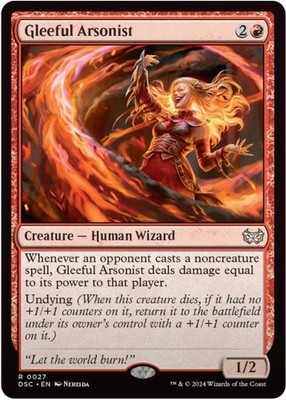 Gleeful Arsonist MTG Commander: Duskmourn: House of Horror 27 R NM