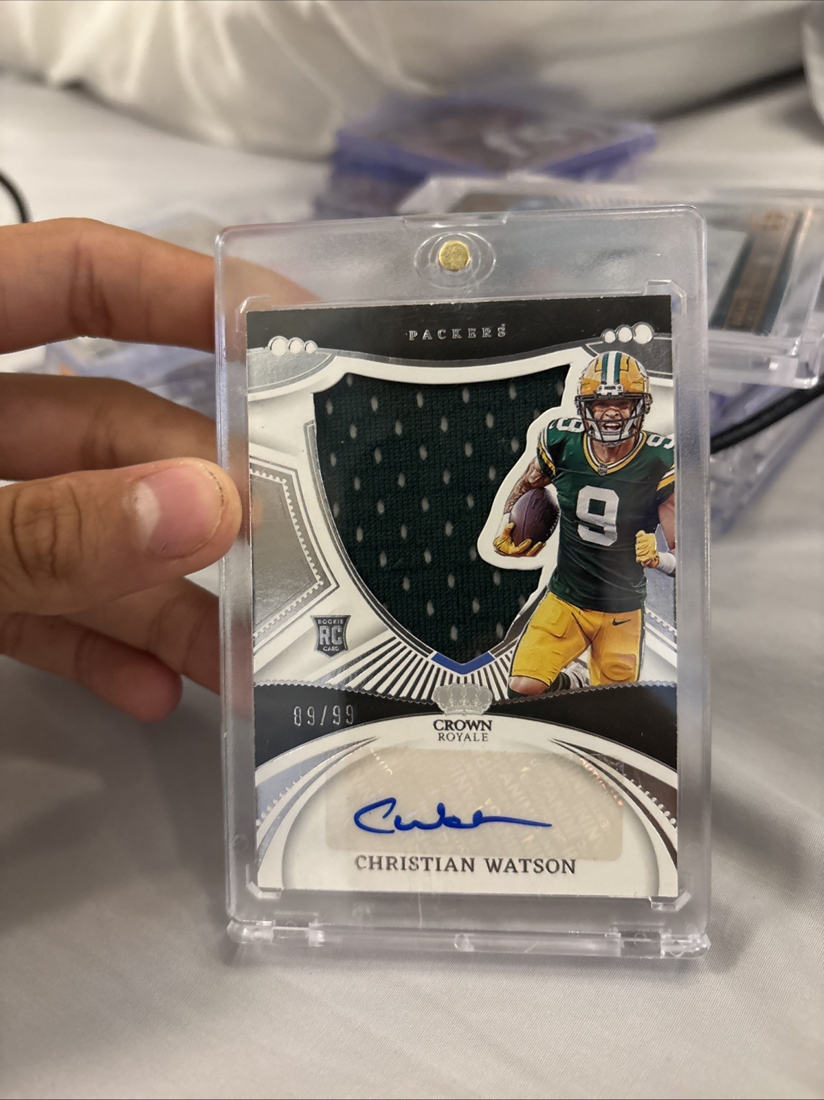 2022 Panini Chronicles - Crown Royale Silhouette Autographs Christian Watson/99