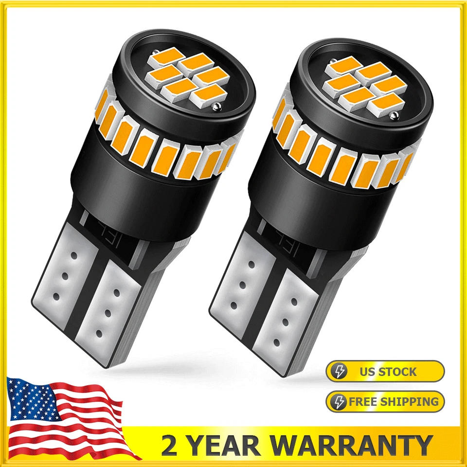 20/30/50/100x Super Blanco T10 168 W5W 2825 LED Matrícula Interior Bombilla Foto 2 de 4